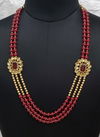 Gold And Red Indian Sparkly Designer For Party And Functions Wedding Wear Latest New Fancy Mala Collection 1248